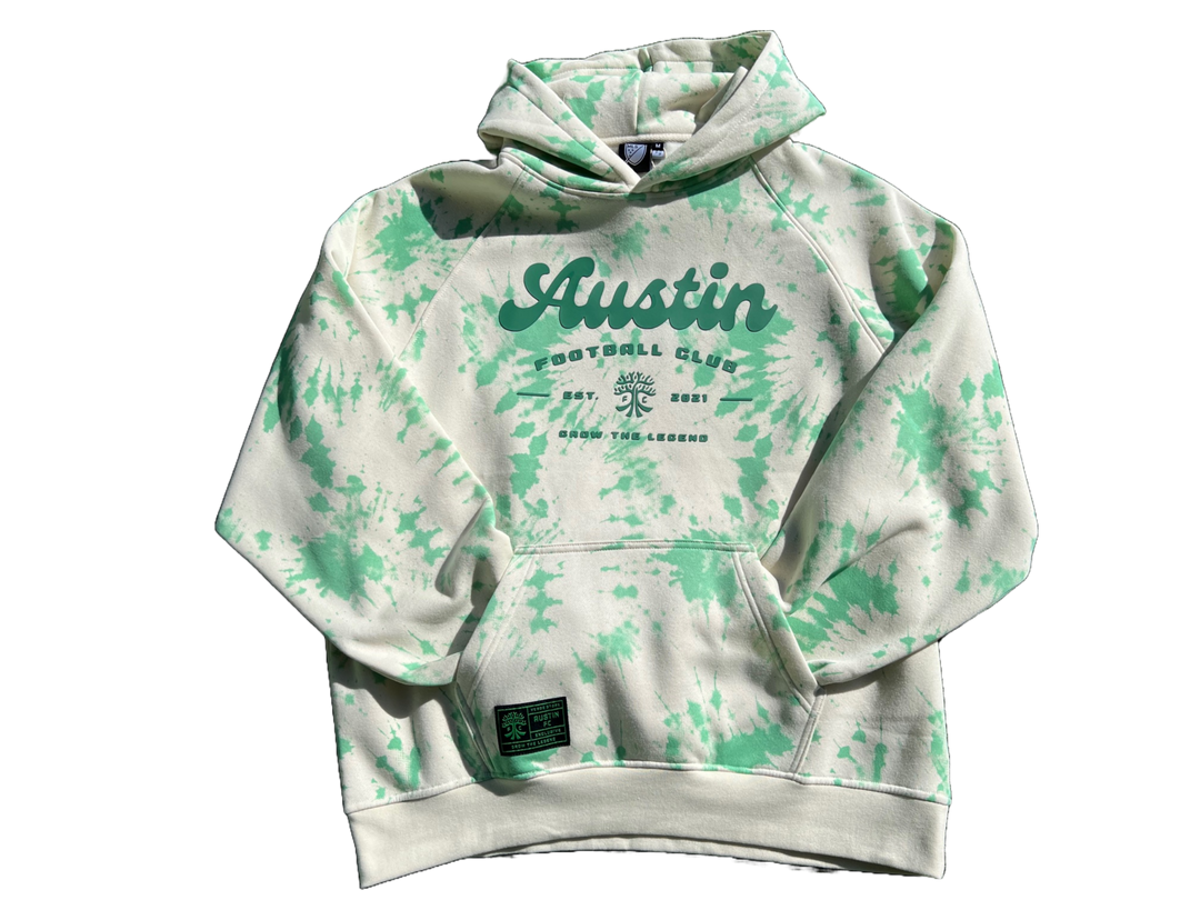 AUSTIN FC OVERSIZED GROOVY TIE DIE HOODIE AFC