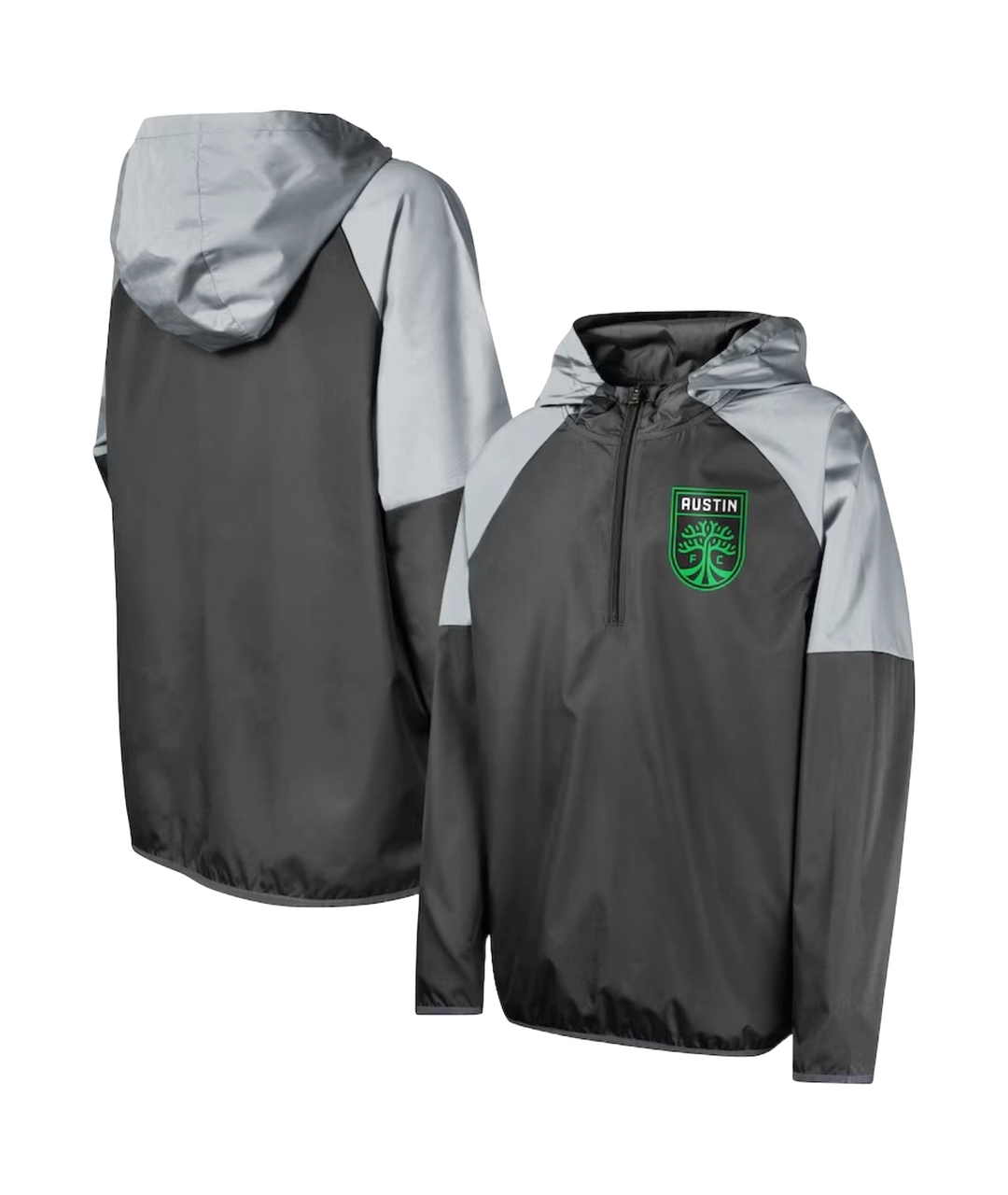 AUSTIN FC YTH HOOD QTR ZIP UNSTOPPABLE