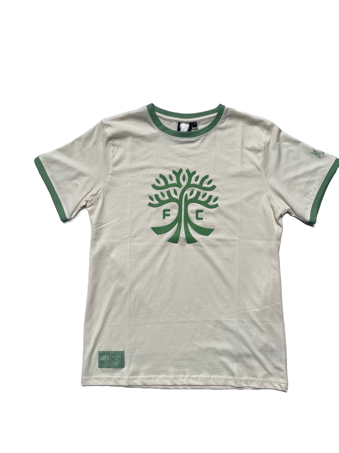 AUSTIN FC ARMADILLO HOOK CREAM RINGER TEE