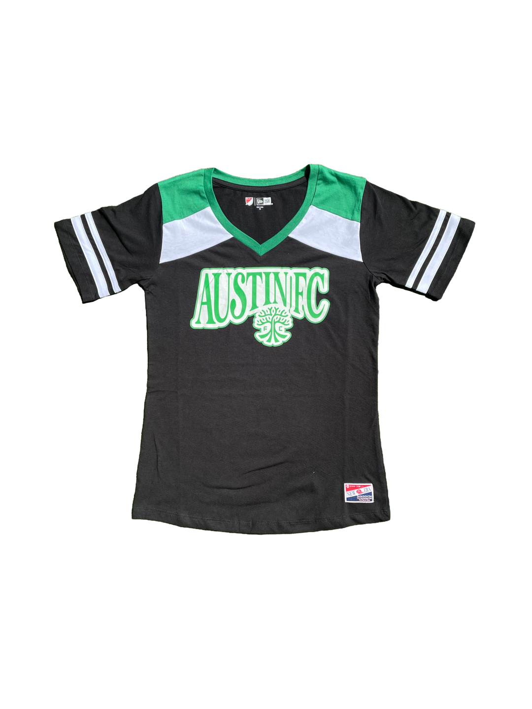 AUSTIN FC WMS V-NECK INSERTS AND STRIPES