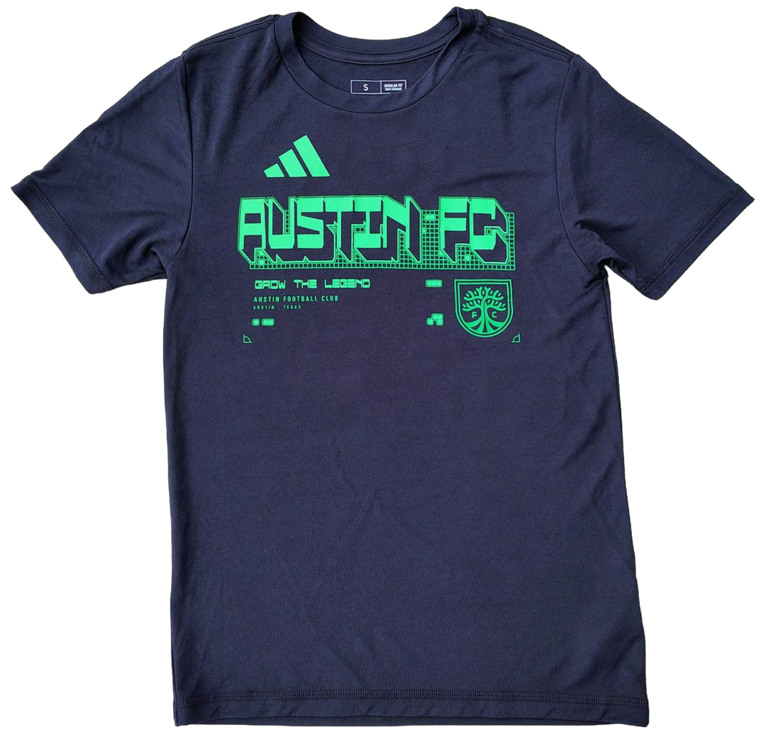 AUSTIN FC YOUTH 2026 DIGITAL PREGAME TEE