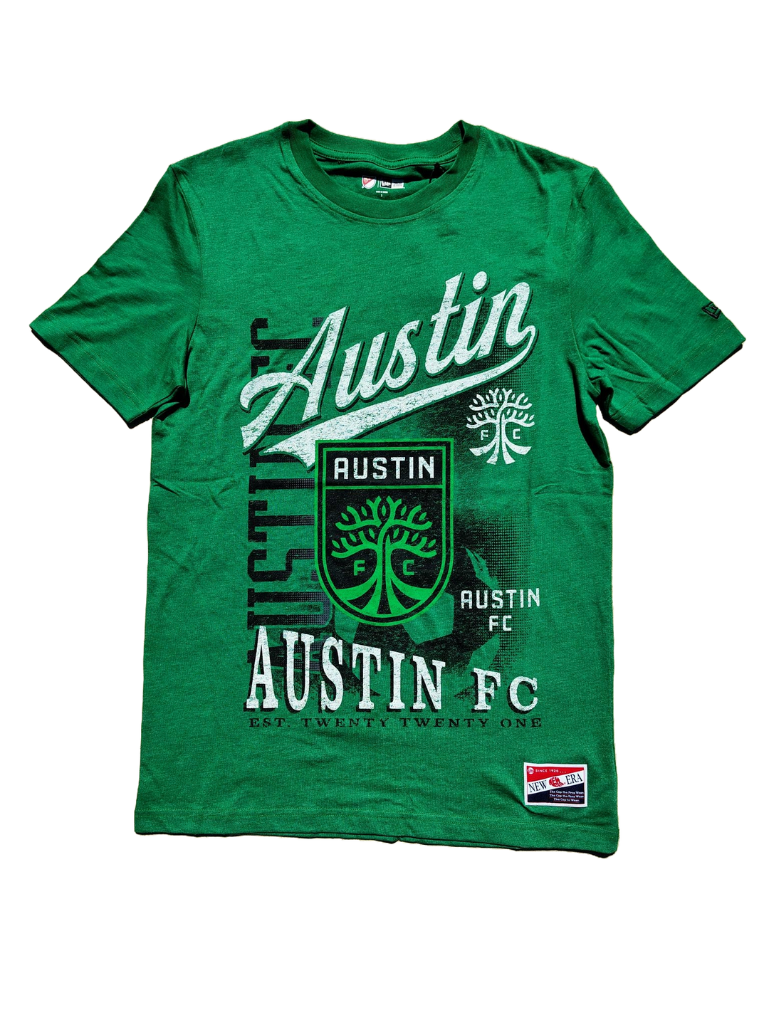 AUSTIN FC GREEN TRIBLEND FLAG TEE